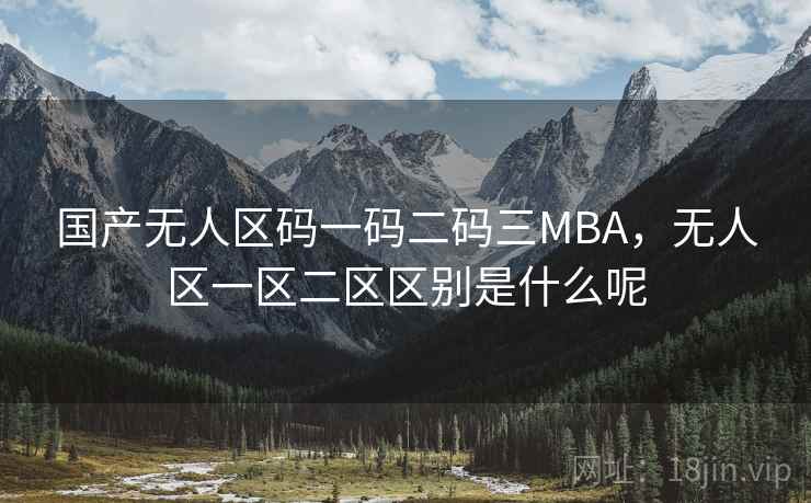 国产无人区码一码二码三MBA,无人区一区二区区别是什么呢 国产无人区码一码二码三MBA,无人区一区二区区别是什么呢